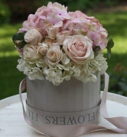 Hydrangea Beauty Hat Box buy online or call 07879 129 266